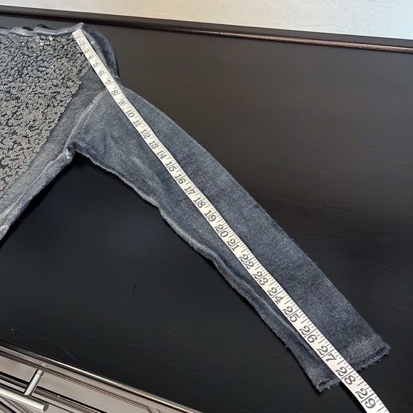 Avant Toi Loose fit sequined distressed pullover sweater coated, cashmere/silk - Picture 8 of 9